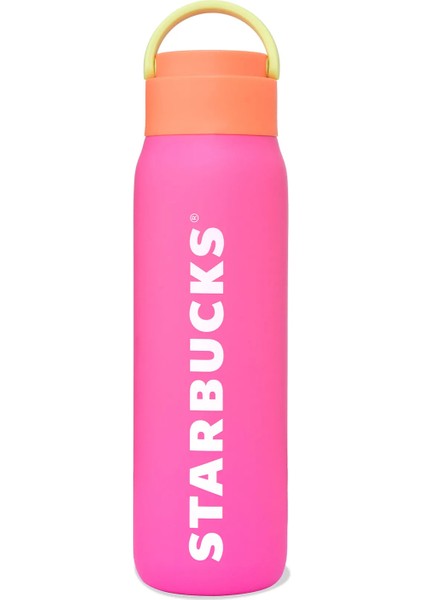 Pembe Turuncu Su Şişesi Suluk Matara 710ML
