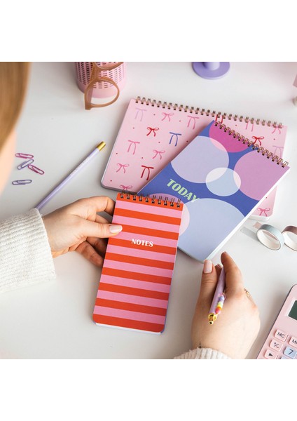 Haftalık ve Günlük 3’lü Masaüstü Süresiz Planlayıcı Set - Kurdele fiyatları