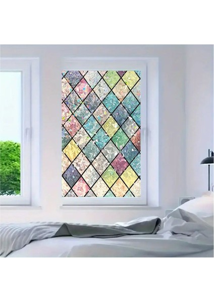 Elite Cam Vitray Folyo, Kendindin Yapışkanlı, Desenli Buzlu Cam Folyo 61X100 cm 1 Adet
