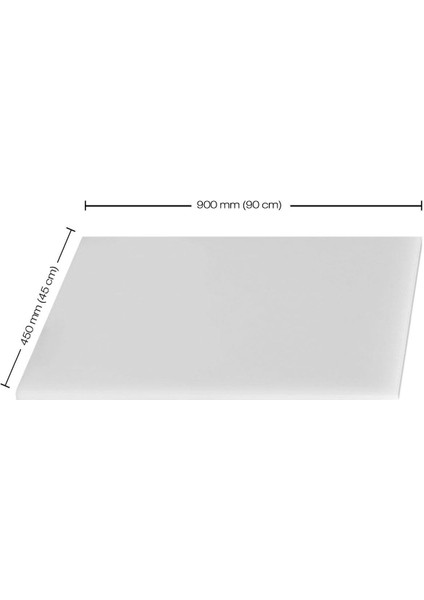 Beyaz 45X90 cm 50 mm Polietilen Kesim Takozu