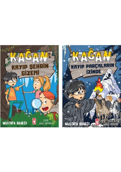 Kağan Kayıp Parçaların Izinde + Kağan Kayıp Şehrin Gizemi (2 Kitap)