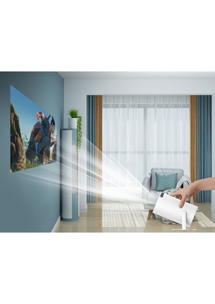 HY300 Akıllı Projeksiyon Cihazı Ev Sineması | 1280X720 Ultra Hd, Android 11, Bluetooth, Wifi Destekli Taşınabilir Sinema Projektörü