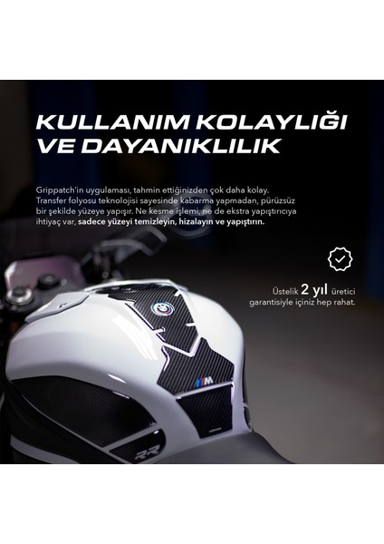 Kawasaki Versys 650 2025 ile Uyumlu Kaydırmaz 6d Karbon 22 Parça Tank Pad Seti GC59 indirimleri