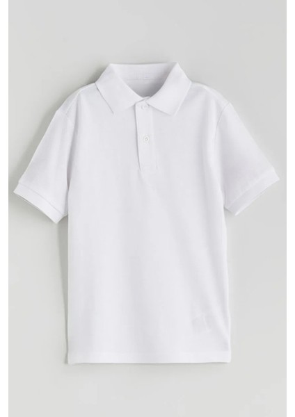 Erkek Çocuk Polo Yaka Basic Kısa Kollu Okul Tişört AK-6050 fırsatları