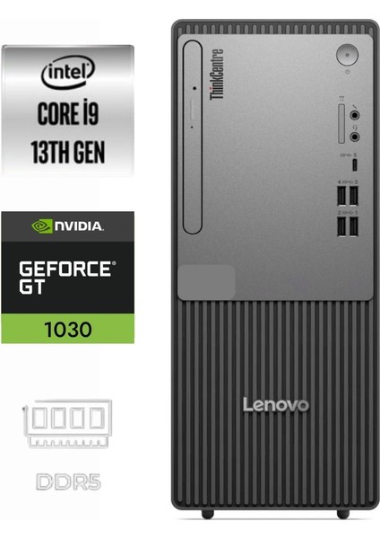 Thinkcentre Neo 50T Gen5 I9-13900K 12UB0009TR-708 16GB 1tb Gt 1030 4gb Windows 11 Pro Masaüstü Bilgisayar