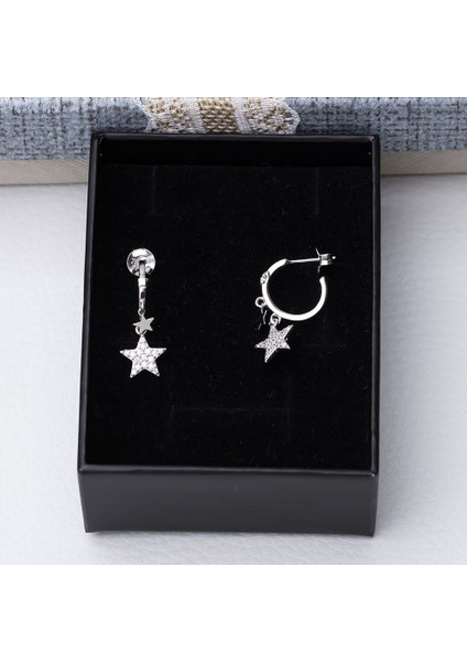 Yıldız Model-2 925 Ayar Gümüş Zirkon Taşlı Kadın Küpe fırsatları