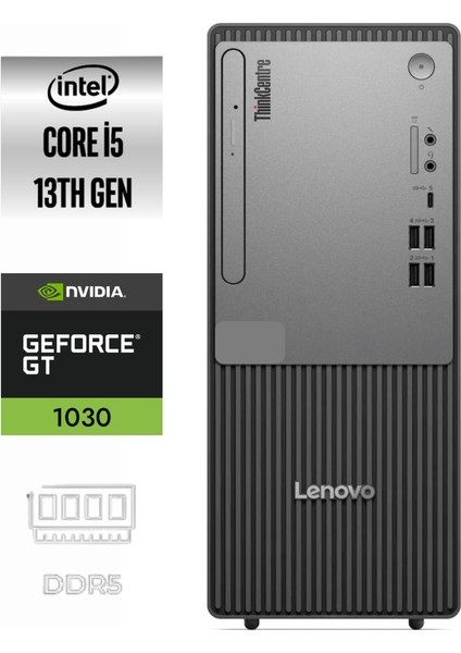 Thinkcentre Neo 50T Gen5 I5-13500 12UB0009TR-520 16GB 2tb Gt 1030 4gb Windows 11 Pro Masaüstü Bilgisayar
