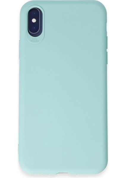 Newface iPhone x Kılıf First Silikon - Turkuaz