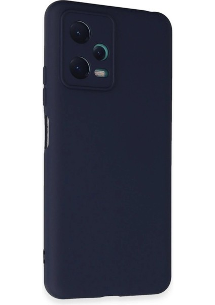 Newface Xiaomi Redmi Note 12 5g Kılıf Nano Içi Kadife Silikon - Lacivert