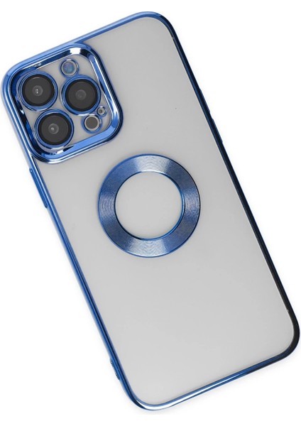Newface iPhone 14 Pro Max Kılıf Slot Silikon - Mavi modelleri