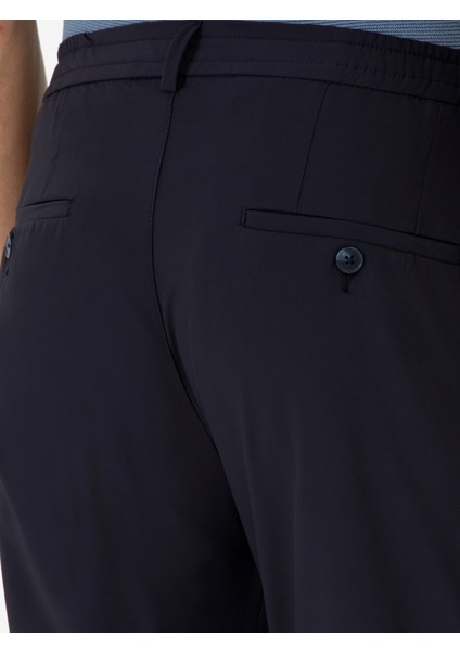 Erkek Lacivert Slim Fit Kumaş Pantolon 50305035-VR033