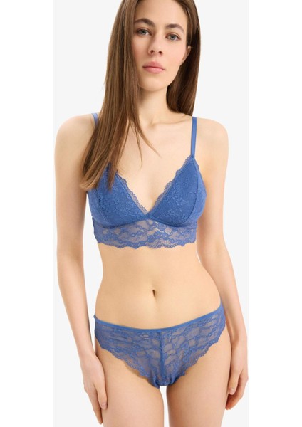 Dantelli Kaplı Pedli Bralet-Fall in Love D7843AX25SP