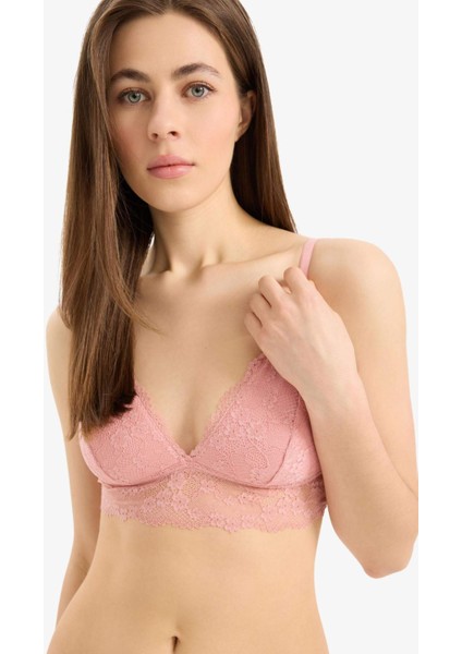 Dantelli Kaplı Pedli Bralet-Fall in Love D7843AX25SP