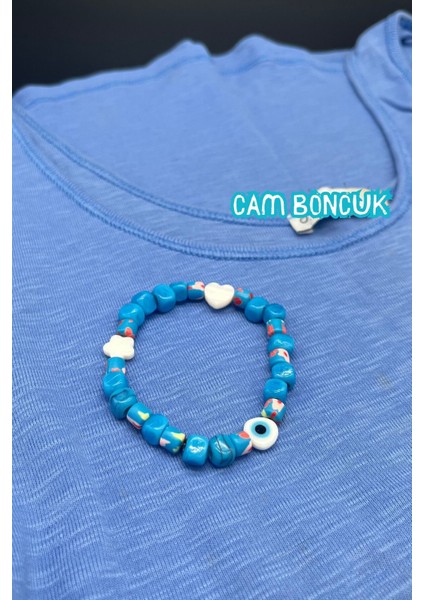 El Yapımı Cam Boncuklu, Taşlı & Nazar Boncuklu Bileklik modelleri