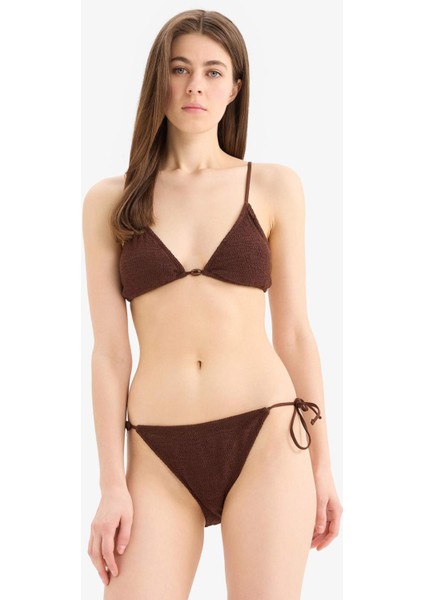 Bağcıklı Bürümcük Bikini Altı-Fall in Love E0208AX25SM