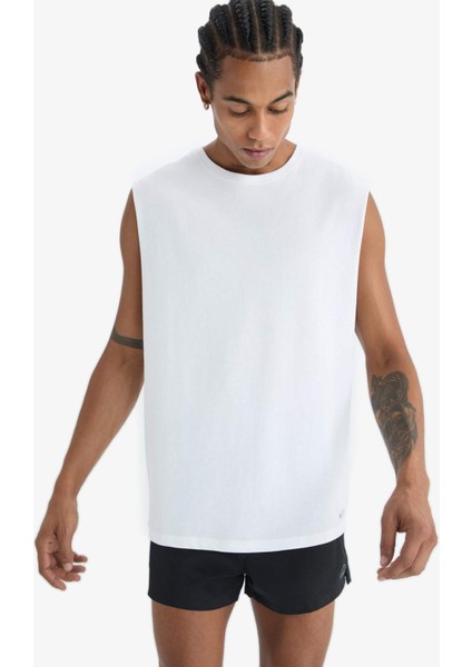 fit Boxy Fit Bisiklet Yaka Basc Düz Sporcu ATLET A1821AX25HS indirimleri