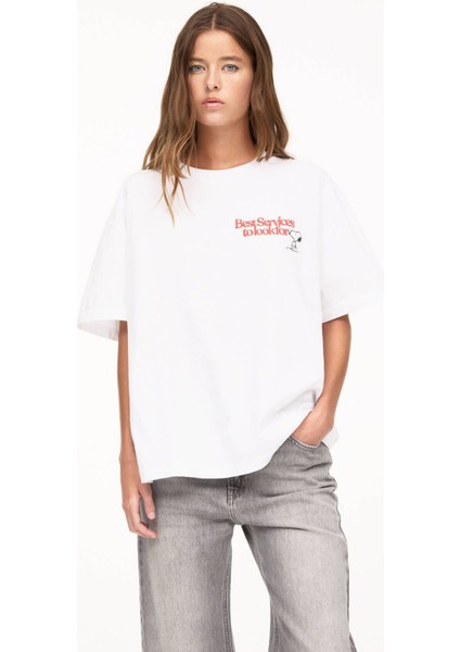 Beyaz Snoopy T-Shirt fiyatları