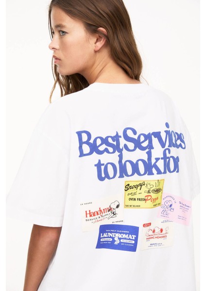 Beyaz Snoopy T-Shirt indirimleri