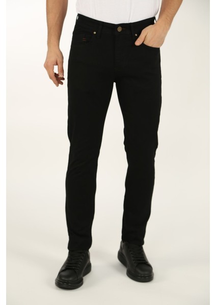 Brg Erkek Siyah Skinny Kot Pantolon Cepli