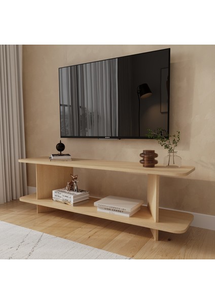 Solmera Tv Ünitesi | 140 cm - Açık Meşe Renkli