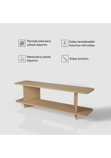 Solmera Tv Ünitesi | 140 cm - Açık Meşe Renkli modelleri