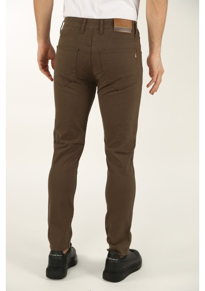 Brg Erkek Vizon Skinny Kot Pantolon Cepli