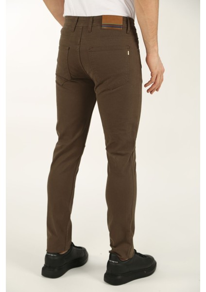 Brg Erkek Vizon Skinny Kot Pantolon Cepli