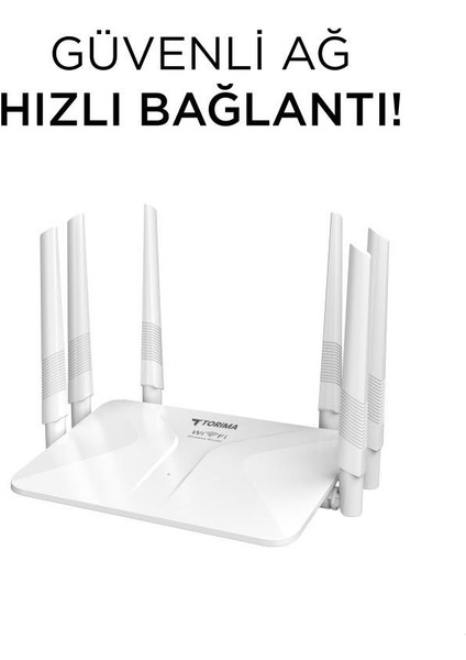 WR50Q Beyaz Kablosuz 300MBPS Wifi Router 6 Güçlü Anten Geniş Kapsama 2.4ghz 4 Portlu modelleri