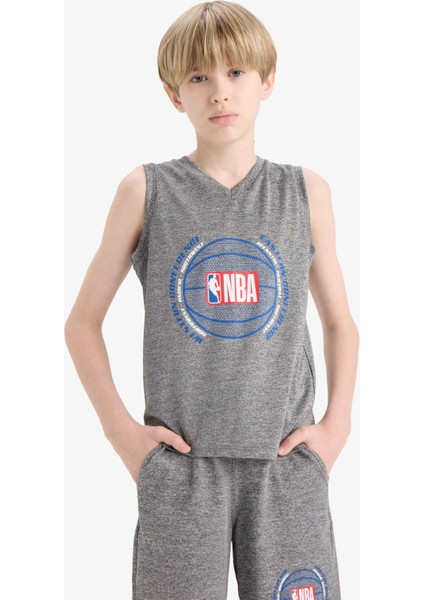 Erkek Çocuk NBA Wordmark V Yaka Atlet E4847A825HS fırsatları