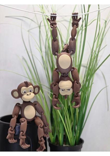 Eklemli Asılabilir Maymun Figür