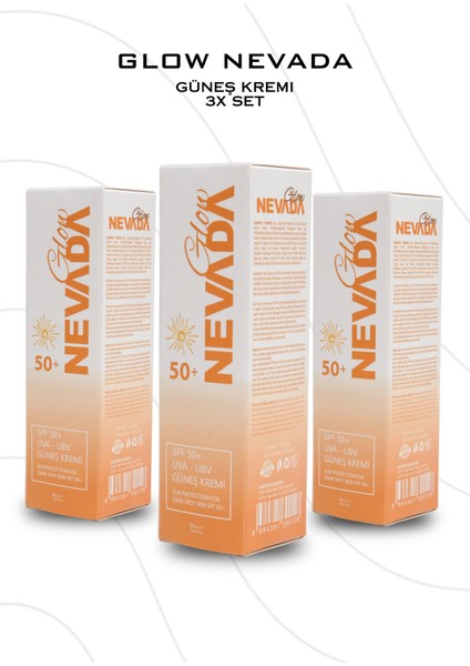 Spf 50 Suya Dayanıklı Uva/uvb Korumalı Güneş Kremi 50 ml 3'lü Set
