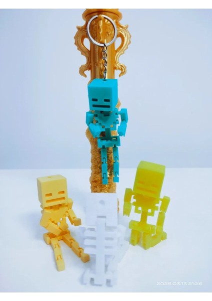 Eklemli Kare Adam Anahtarlık