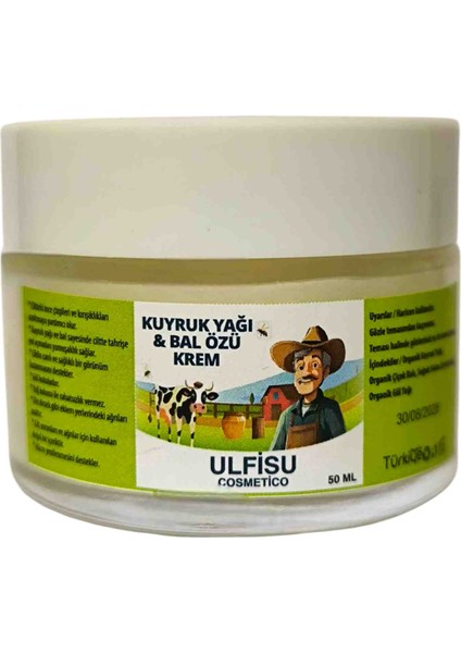 Kuyruk Yağı Bal Özü Krem 50 ml - Larinna Kuyruk Yağlı Bal Özlü Anti Aging Yüz Çizgileri Giderici Krem