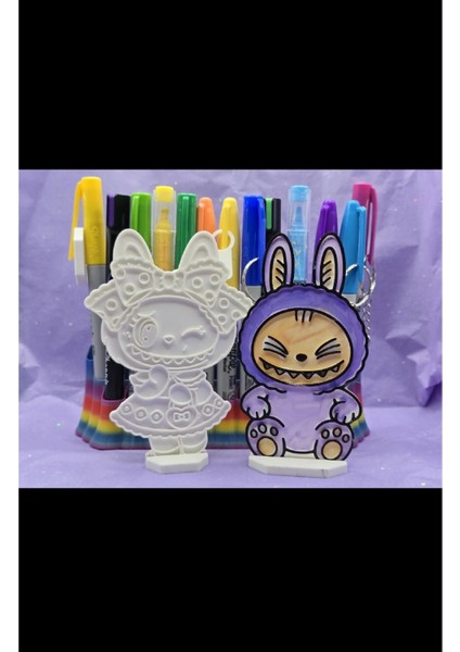 2'li Standlı Labubu Kendin Boya Seti fiyatları