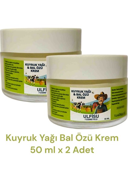 Kuyruk Yağı Bal Özü Krem 50 ml 2 Adet - Larinna Kuyruk Yağlı Bal Özlü Anti Aging Yüz Çizgileri Giderici Krem modelleri