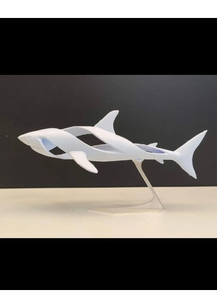 Modern Standlı Köpekbalığı Biblo