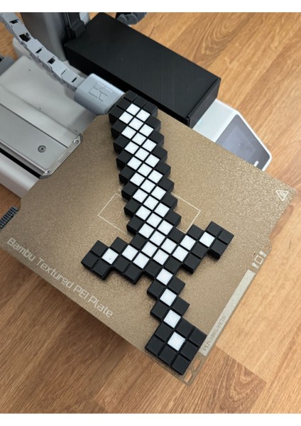 3D Kare Kılıç Dekor Ürünü