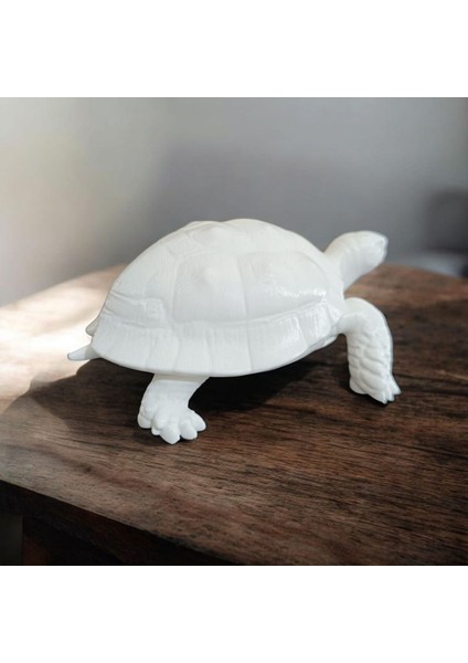 Kaplumbağa Biblo Heykel 3D Baskı Masa Üstü Dekoratif Obje 10X10X8 cm