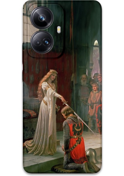 Realme 10 Pro Plus Uyumlu Retro Desenli Telefon Kılıfı + Ekran Koruyucu - 5835