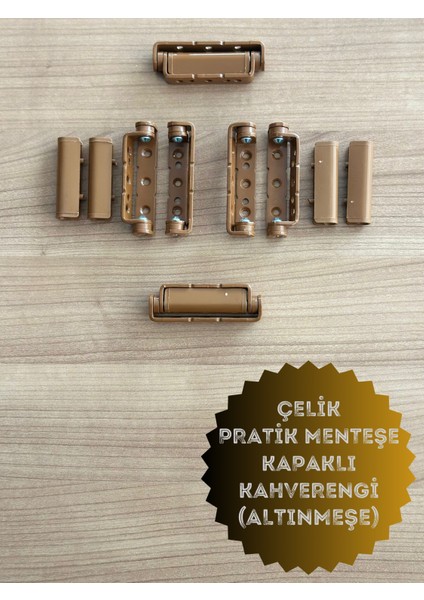 Pvc Pimapen Kapı Pencere Pratik Çelik Menteşe 80MM (5 Adet) Vidalar Dahil modelleri