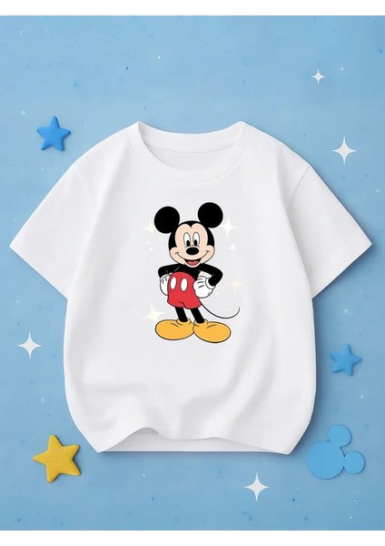 Mickey Mouse Karakterli Çocuk Tişörtü