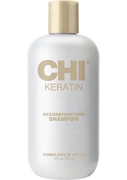 Chı Keratin Yıpranmış Zayıf Saçlar Için Onarıcı Sülfatsız Parabensiz Şampuan 355ML