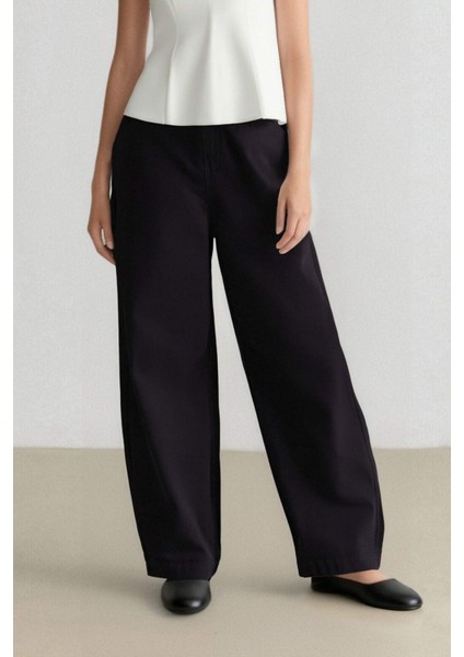 Carrot Fit Gabardin Pantolon Normal Bel E5963AX25SP