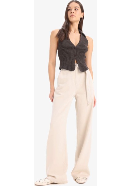 Coool Slim Fit Dar Kesim Düğmeli Triko Yelek D3584AX25SP fiyatları