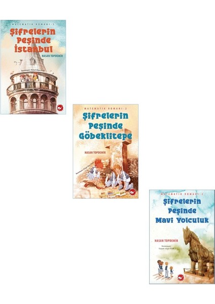 Matematik Romanı Şifrelerin Peşinde Seti 2 Kitap (Göbeklitepe + Istanbul + Mavi Yolculuk)