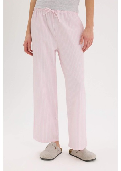 Regular Fit Poplin Pijama Altı-Fall in Love E3116AX25SP