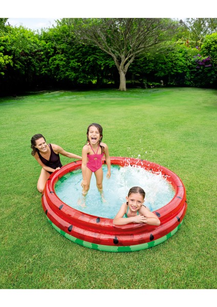 Büyük Boy Karpuz Desenli Şişme Çocuk HAVUZU168X38 cm | Iç ve Dış Mekan Kullanımı