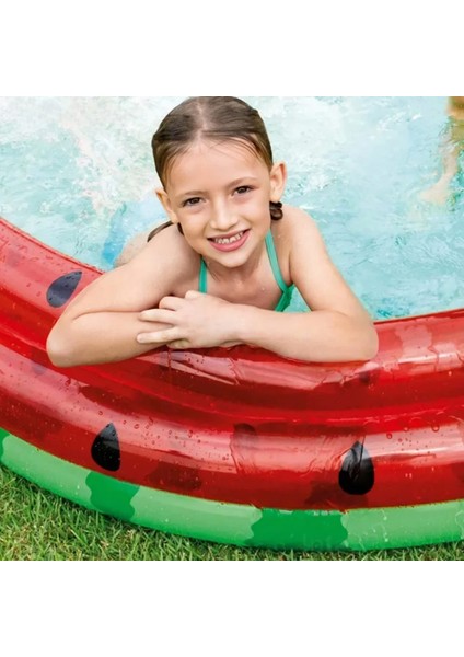 Büyük Boy Karpuz Desenli Şişme Çocuk HAVUZU168X38 cm | Iç ve Dış Mekan Kullanımı