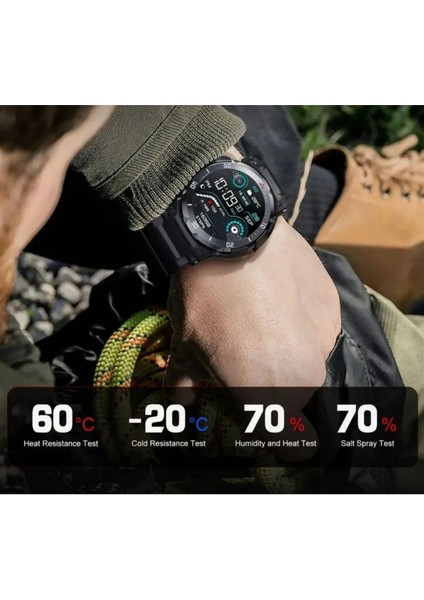 Süper Amoled Akıllı Kulaklıklı Watch Huge Dağcı Askeri Denizci Izci Sportmen Kaya Sağlamlığı indirimleri
