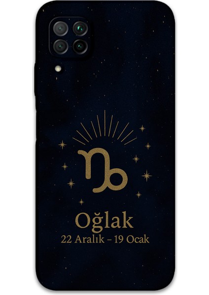 Huawei P40 Lite Uyumlu Oğlak Burcu Desenli Telefon Kılıfı + Ekran Koruyucu - 5777